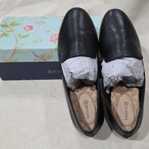 NIB BIRDIES BLACK LEATHER STARLING LOAFER 7.5
